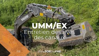 Vidéo - FAE UMM/EX/VT - UMM/EX/SONIC -UMM/EX/VT/HP - UMM/EX/HP/SONIC - Le broyeur forestier FAE avec une excavatrice Volvo EC300E