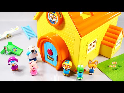 Satisfying with Unboxing Pororo House Playground School Set ASMR