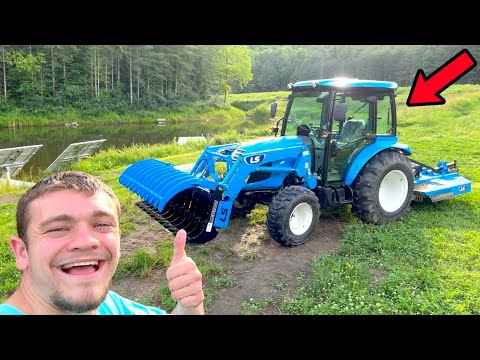 I Finally Got a Tractor to Maintain My Pond Property!