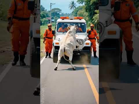 Tragedy Strikes! Car Knocks Calf into a Well... The End Will Make You Cry 😭