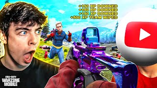 I Had To Carry THIS Youtuber in Warzone Mobile...