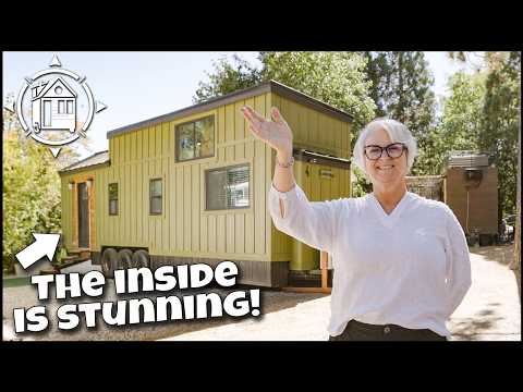 Grandma builds CUTEST TINY HOME & embraces debt-free life