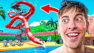 COMPRÉ UN TOBOGÁN ÉPICO PARA MI PARQUE !! | Waterpark Simulator (Capítulo 4)