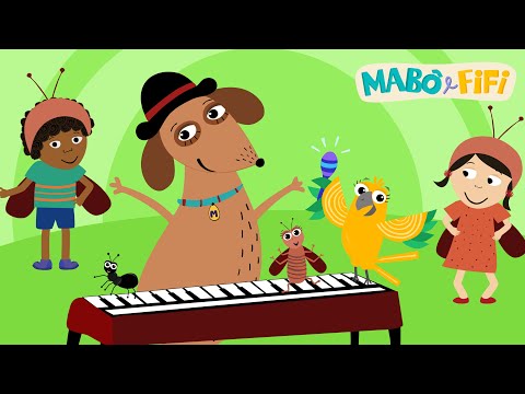 ANIMAIS, FORMAS, MÚSICA e diversão com Mabô e Fifi | vídeo infantil educativo