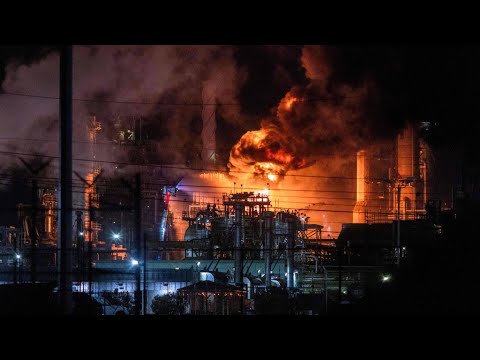 Massive fire erupts at Chevron refinery just outside of Los Angeles