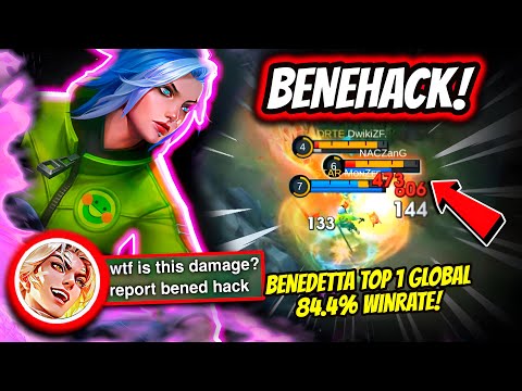 ¡NUNCA VERAS UNA BENEDETTA CON TANTO DAÑO! BENEDETTA  TOP 1 GLOBAL 84.4% WINRATE  | MOBILE LEGENDS