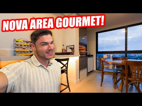 FIZ MINHA NOVA ÁREA GOURMET PRA FAZER CHURRASCO EM CASA!