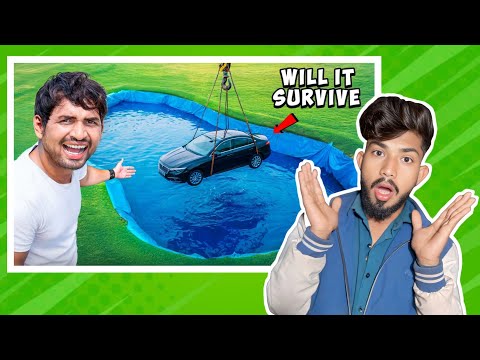 (Reaction😱) MR. INDIAN HACKER Car Vs Water Drop Test - Will It Survive ? 😈 Tribal experiment