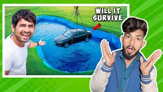 (Reaction😱) MR. INDIAN HACKER Car Vs Water Drop Test - Will It Survive ? 😈 Tribal experiment