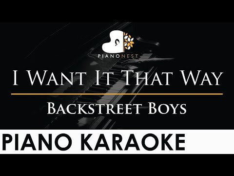 Backstreet Boys – I Want It That Way – Piano Karaoke Instrumental Cover with Lyrics