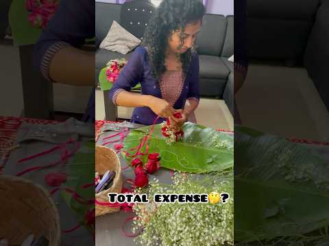 10000 😳രൂപയുടെ difference ഉണ്ടായിരുന്നുGyzz#weddinggarlands #wedding #shortsvideo #diy #weddingday