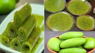 कच्चे आम से चटपटा,खट्टा-मीठा पापड़ | Raw Mango Papad Recipe | Kaccha Aam Papad Recipe