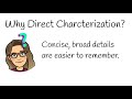 Exploring Characterization Techniques in Literature
