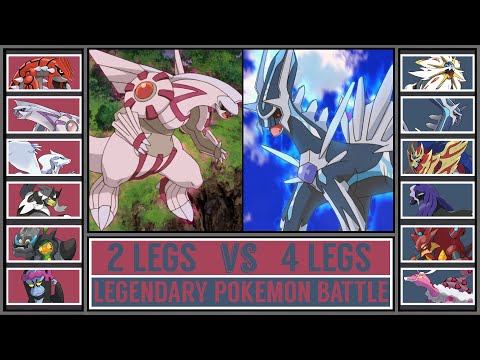 Legendary Pokémon Battle: 2 LEGS vs 4 LEGS