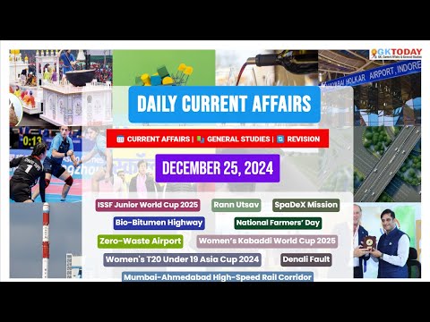 GKToday Current Affairs 🎯 25 December, 2024