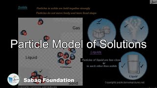 Particle Model of Solutions
