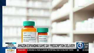 MORNING BUSINESS REPORT: Amazon expands same-day prescription delivery service
