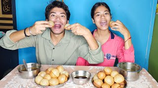 Golgappe challenge with Vaishali 🤤🥵 