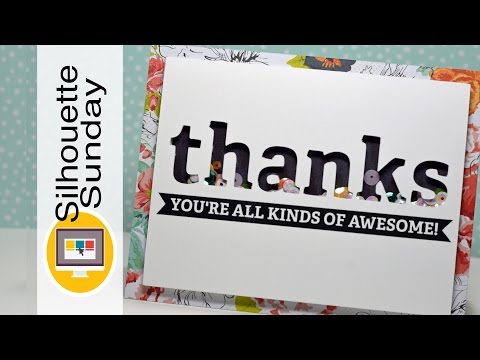 Print and Cut Shaker Card | Silhouette Sunday
