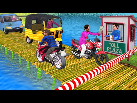 Bamboo Bridge Man Build Bamboo Bridge for Village Toll Plaza Hindi Kahani Moral Stories Comedy Video