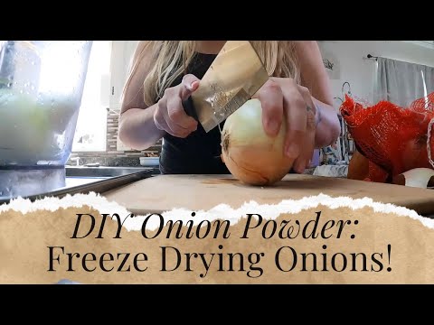 DIY Onion Powder: Freeze Drying Onions at Home!