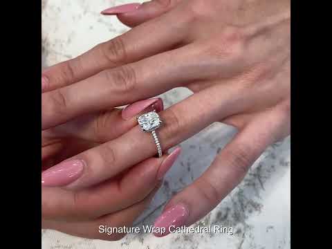 2.5 carat Lab Grown Diamond Cushion Cut Ring