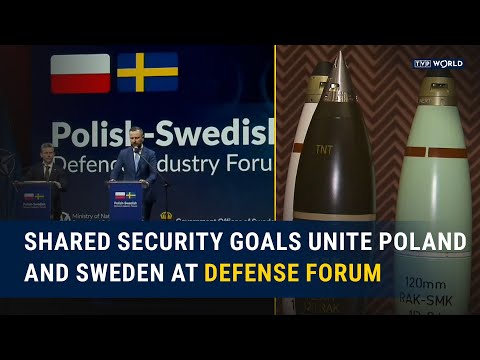 YouTube video thumbnail: Shared Security Goals Unite Poland and Sweden at Defense Forum
