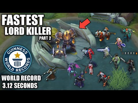 FASTEST MARKSMAN TO SOLO KILL LORD PART 2 ( NEW RECORD 3.12 SECONDS 🤔 ) - MOBILE LEGENDS BANG BANG