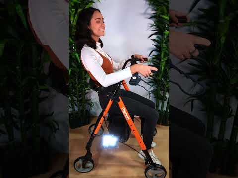 Andadera Rollator KD de Aluminio - Plegable con Ruedas - Terracota