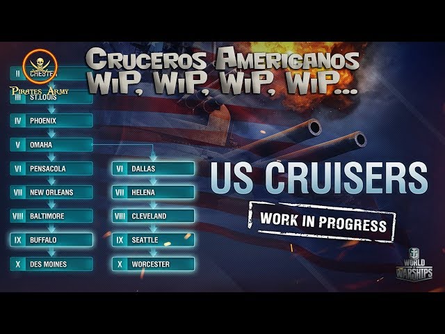 World of Warships Español - Cruceros Americanos - Lo que se nos Avecina...