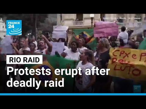 YouTube video thumbnail: Protests Erupt in Rio After Deadly Raid, Denouncing use of Excessive Force