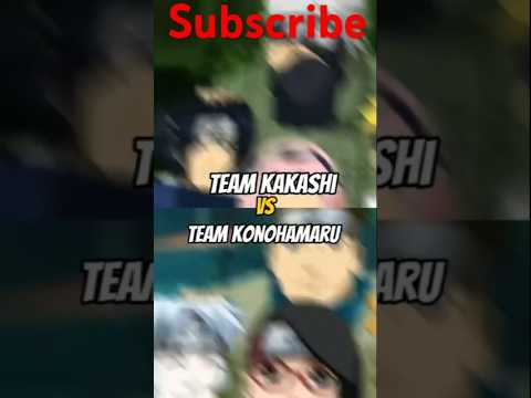 Team Kakashi vs Team Konohamaru anime Short video #naruto #anime #animeedit #youtubeshorts #shorts