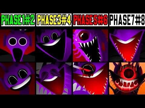 Phase 1 VS Phase 2 VS Phase 3 VS Phase 4 VS Phase 5 VS Phase 6 VS Phase 7-8 in Incredibox Sprunki!