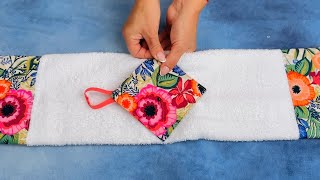 🧵 COSE TOALLAS PARA VENTA O REGALO CON MI TRUCO DE COSTURA