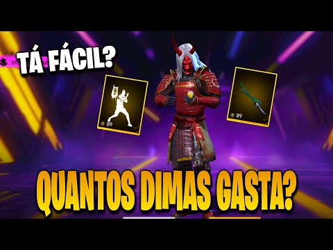 PEGANDO CONJUNTO SAMURAI ZUMBIFICADO, TOKEN ROYALE FREE FIRE, NOVO EVENTO FF - NOVIDADES FREE FIRE