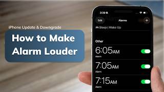 How to Make Alarm Louder on iPhone? | Avoid Career Has Been in Danger！