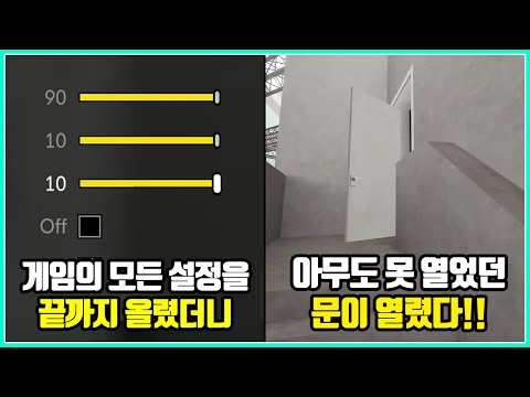 게임에서 설정값을 일부러 끝까지 올리거나 내리면 생기는 예상밖의 특이한 일들