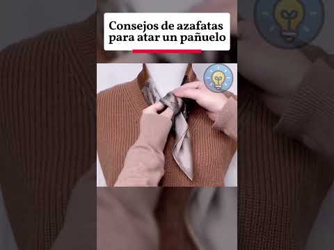 Consejos de azafatas para atar un pañuelo  #curiosidades #shorts