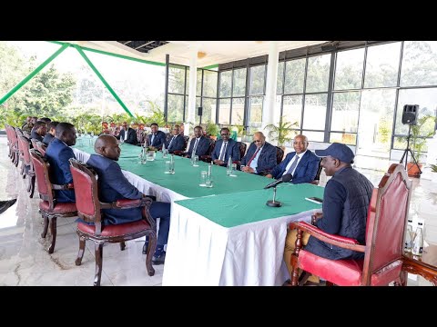 PRESIDENT RUTO URGENT MEETING WITH CAF PRESIDENT PATRICE MATSEPE, MURKOMEN & NEW FKF LEADERSHIP