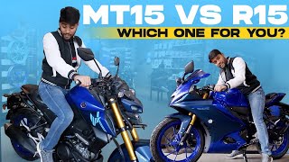 Yamaha R15 vs MT15 Detailed Comparison- Price, Mileage, Top Speed, Features, Models