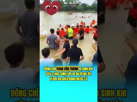 Đồng chí Thành đã hi sinh cứu 2 em học sinh