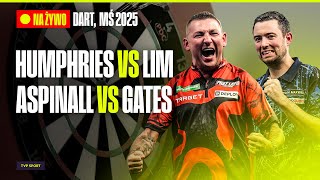 DART, MŚ 2025: SESJA WIECZORNA: LUKE HUMPHRIES - PAUL LIM, NATHAN ASPINALL - LEONARD GATES