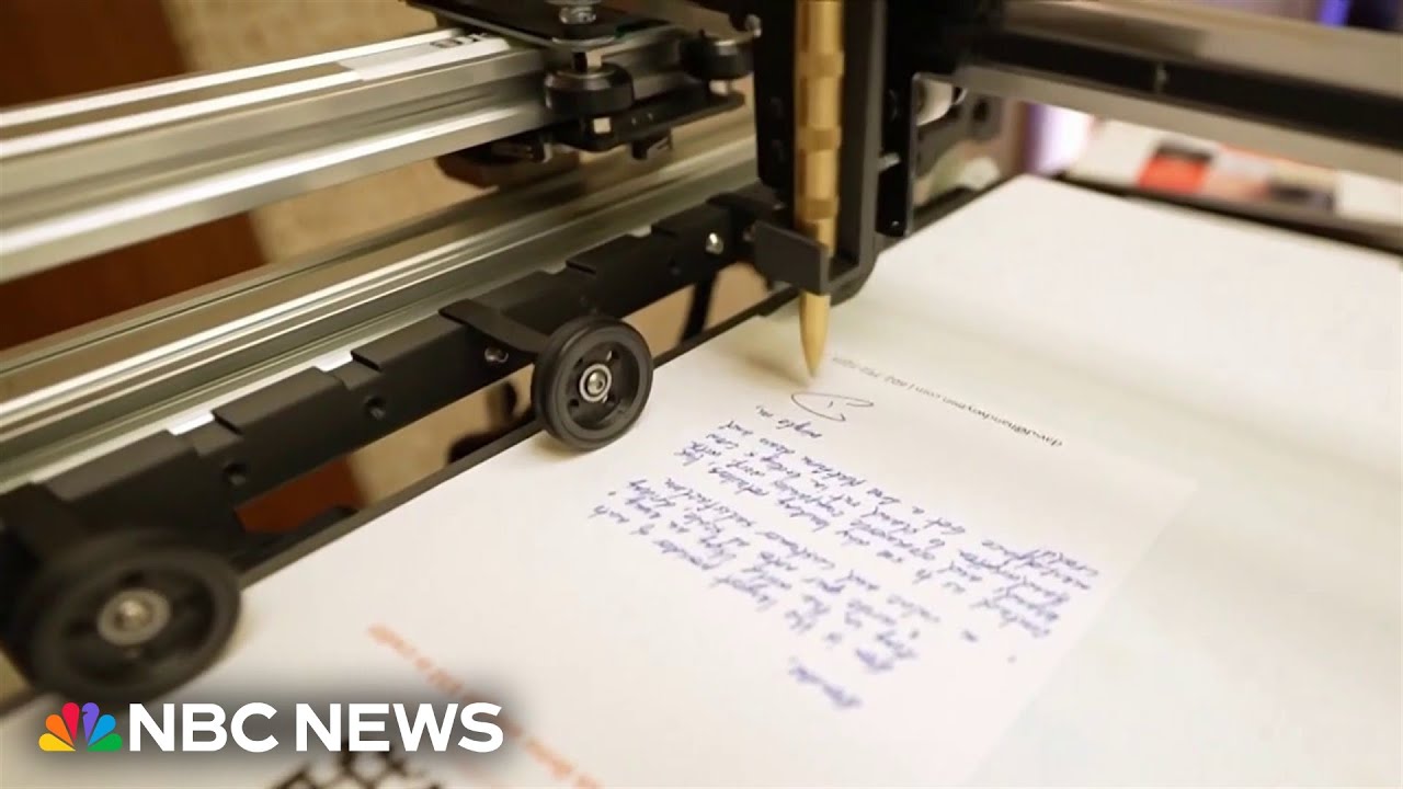 This artificial intelligence robot handwrites letters for you