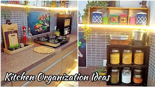 KITCHEN ORGANIZATION IDEAS || kitchen Deep Cleaning And Decorating