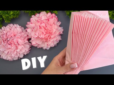 How to make Easy Tissue Paper Flowers  DIY Paper Craft Tutorial