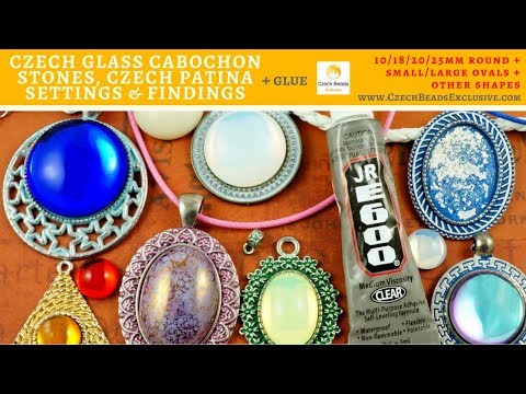 CABOCHON Stones, Czech Patina Settings & Findings...