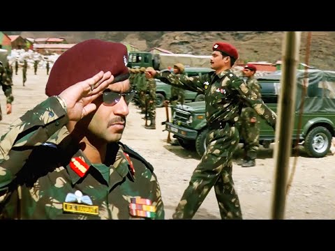 कैप्टन अजय देवगन की बात सुनकर दुश्मन मेजर घबरा गया - खतरनाक फाइट सीन्स | Pakistani Army Indian Army