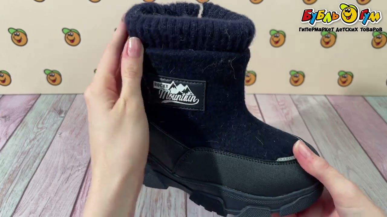 Сапоги Pasito утепленные на молнии с манжетом синие  - видео