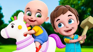 Agdum Bagdum Ghoda Dum Saaje | Bengali Rhymes for Kids | Jugnu Kids Bangla