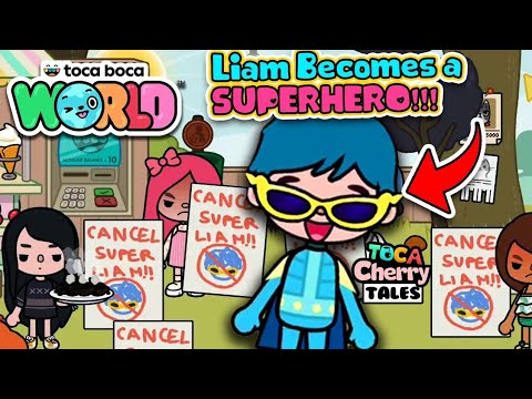 Liam Becomes a Superhero - Let's Play Toca Life Wolrld!